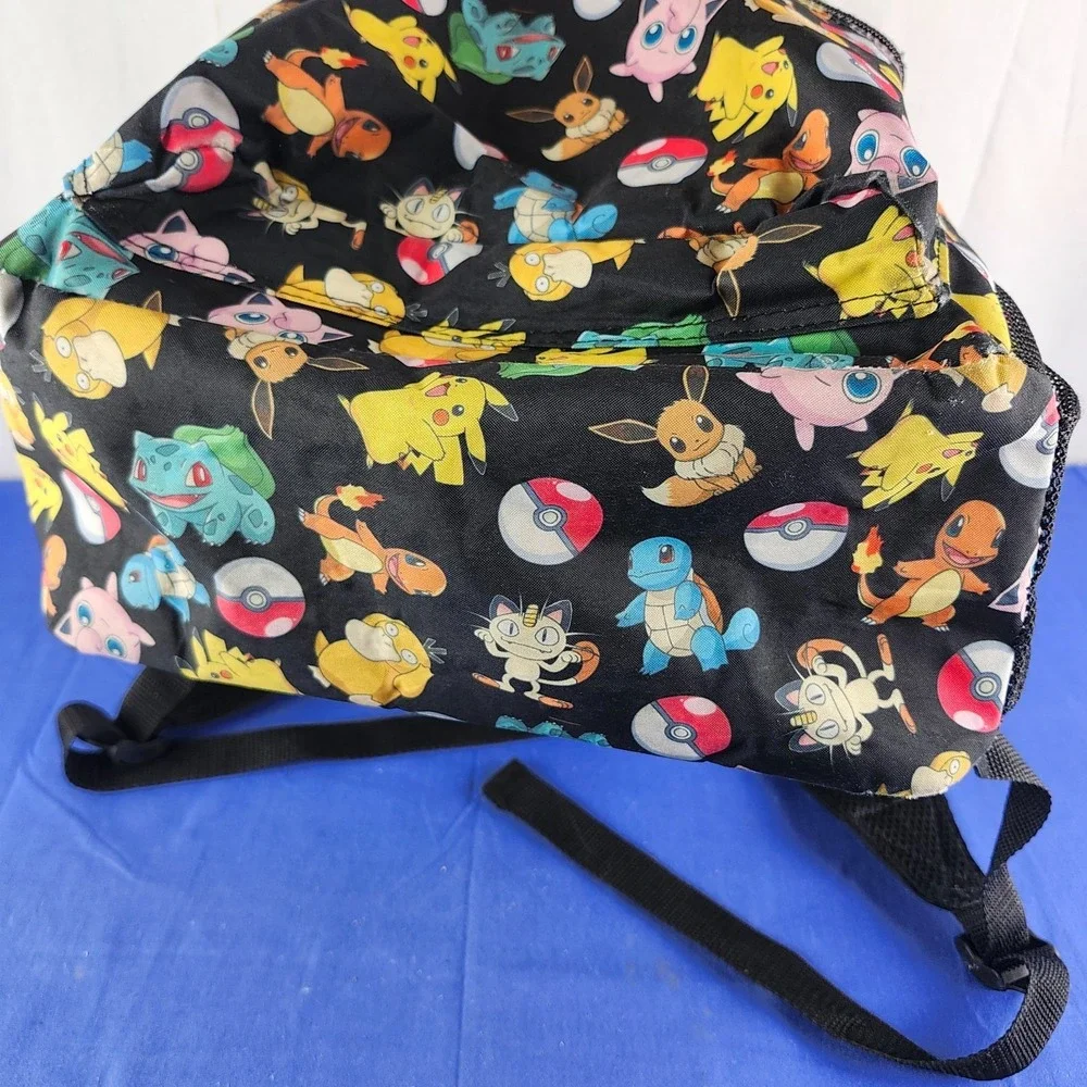 Bioworld‎ Pokemon Kanto Kids Black Backpack Charizard Starters Water Pouches
